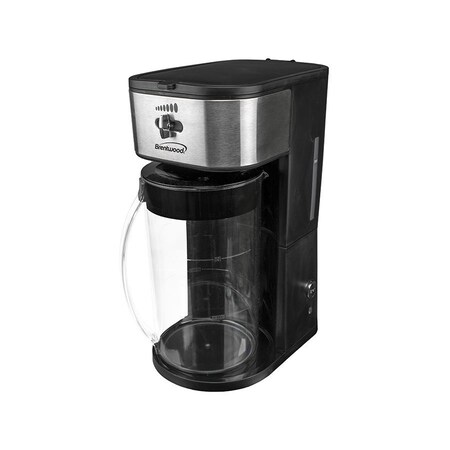 Brentwood Industries Iced Tea and Coffee Maker with 64oz Pitcher, Black KT-2150BK